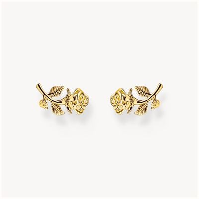 Thomas Sabo Roses Romance Stud Earrings - Gold-Plated H2314-413-39