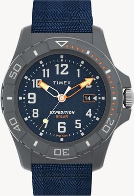 Timex Expedition North Solar Freedive Ocean (46mm) Blue Dial / Blue Recycled Fabric Strap TW2V40300