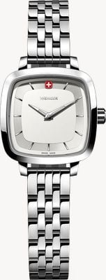 Wenger Vintage Classic Quartz (27mm) Silver Sandblasted Dial / Stainless Steel Bracelet 01.1911.101