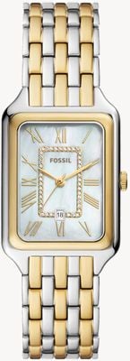 Fossil Raquel (26mm) Mother-of-Pearl Dial / Two-Tone Stainless Steel Bracelet ES5305