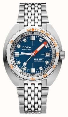 DOXA SUB 300T Caribbean (42.5mm) Dark Blue Iconic Dial / Stainless Steel Rice-Grain Bracelet 840.10.201.10
