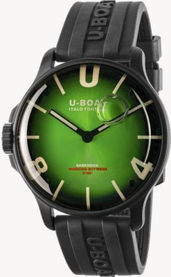 U-Boat Darkmoon PVD (46.5mm) Noble Green Soleil Dial / Black Vulcanised Rubber Strap 8698/E