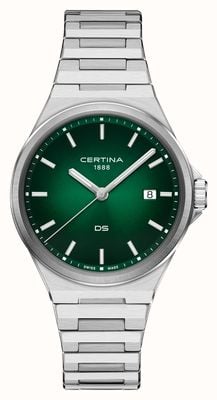 Certina DS-7 Quartz (39mm) Green Dial / Stainless Steel Bracelet C0434101109100