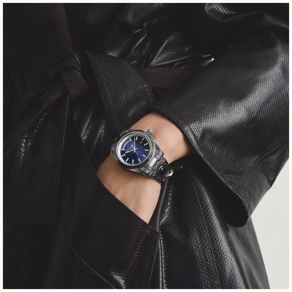 Thomas Sabo Watch With Western-style Ornaments And Onyx With Patterned Bracelet WA0457-201-203-40 - alternate view 4