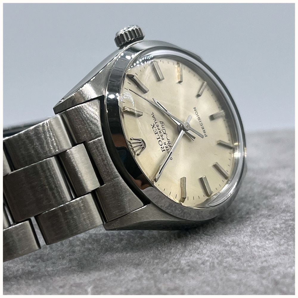 Pre-owned Rolex Oyster Perpetual Air King (33mm) Champagne Dial / Stainless Steel Bracelet Watch JMP-356144 - alternate view 3