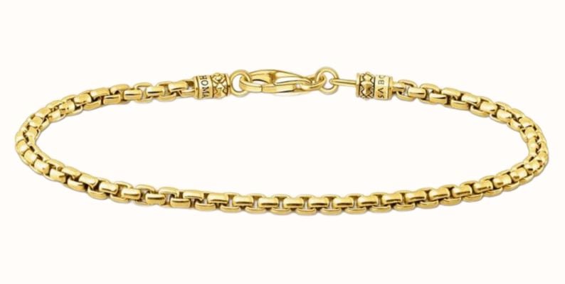 Thomas Sabo Venezia Bracelet Gold Plated Chain Bracelet A2086-413-39-L19