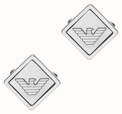 Emporio Armani Men's Eagle Logo Stainless Steel Cufflinks EGS3072040