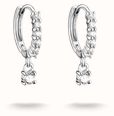 Thomas Sabo Sterling Silver Classic Brilliant Cut Zirconia Hoop Earrings CR781-051-14