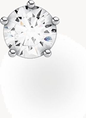 Thomas Sabo Sterling Silver Single Stud Earring | White Single Stone H2147-051-14