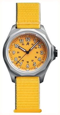 RZE Urbanist Solar (36mm) Medallion Yellow Dial / Yellow GP Elastic Strap URB-36-MY
