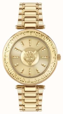 Plein Sport OPIUM (38mm) Gold Dial / Gold PVD Stainless Steel Bracelet PSCEA0424