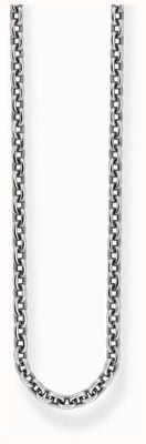 Thomas Sabo Anchor Chain Necklace 2.5mm Blackened Sterling Silver 45cm KE2285-637-21-L45V