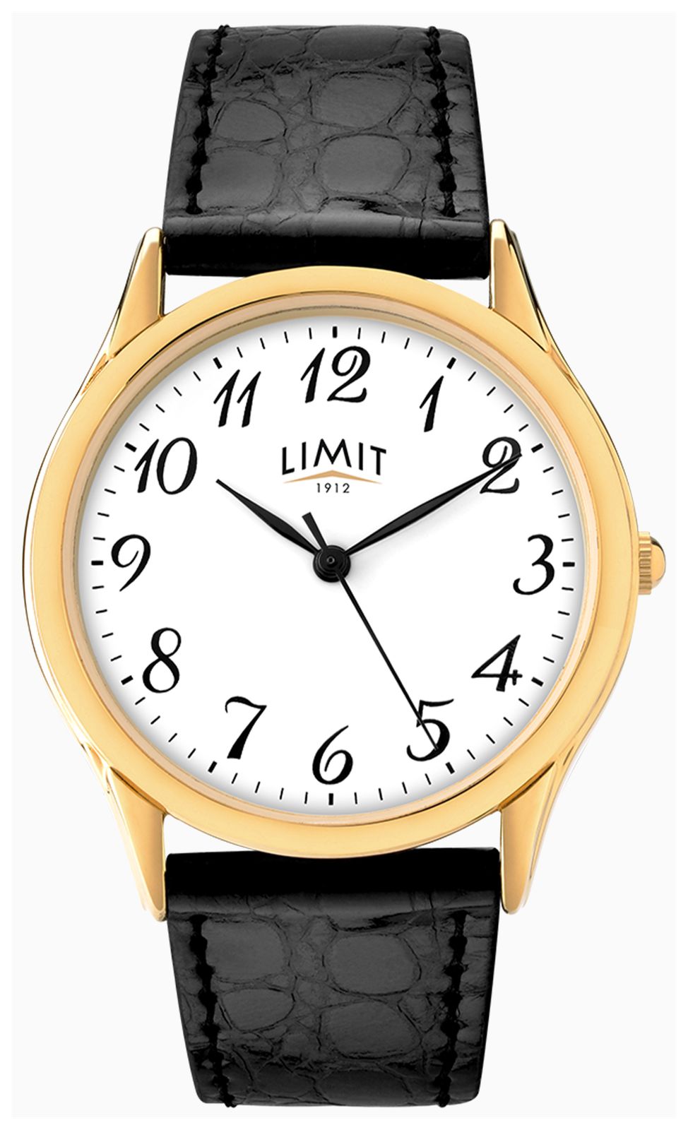 Limit 5066 Classic Quartz (34mm) White Dial / Black PU Watch