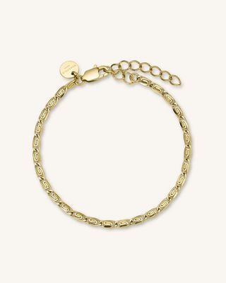Rosefield Jewellery Contemporary Roset Gold Swirl Bracelet JTBRSG-J384