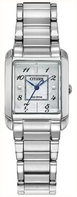 Citizen Eco-Drive L Bianca (22mm) Mother-of-Pearl Dial / Stainless Steel Bracelet EW5600-52D