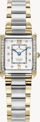 Jacques Du Manoir Emily Two-Hand Crystal (19mm) White Dial / Two-Tone Stainless Steel Bracelet JWL05503