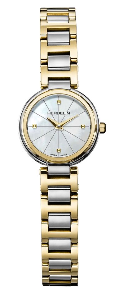 Herbelin 17312BT1N19 Lady H Quartz (22mm) Mother-of-Pearl Watch