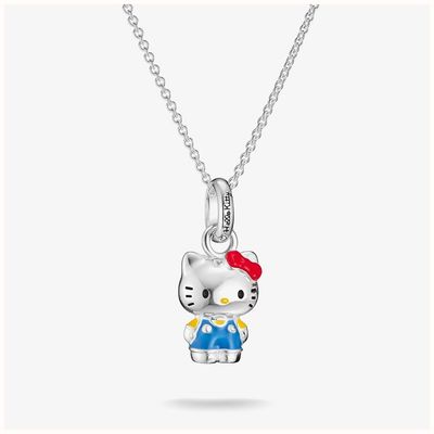 Thomas Sabo X Hello Kitty Silver Blue Figure Pendant Necklace KE2389-M06-7-L45V