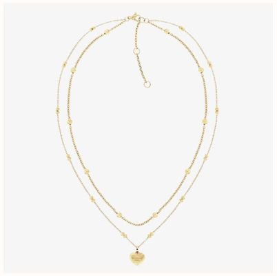 Tommy Hilfiger Gold Plated Layered Chain Ladies Necklace 2781010