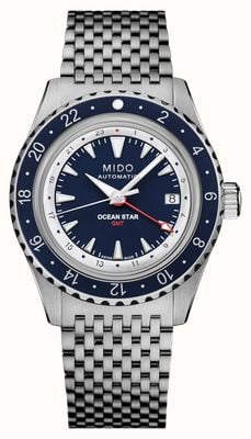 Mido Ocean Star GMT Automatic Special Edition (40.5mm) Blue Dial / Stainless Steel Bracelet Watch M0268291804100