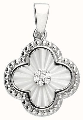 Sterling Silver CZ Clover Pendant H6746/S