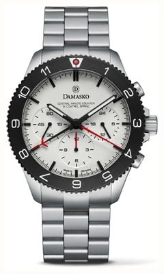 Damasko Damasko DC87 SI Control-Spring Automatic Chronograph (42mm) White Dial / Stainless Steel Bracelet DC87-BRACELET