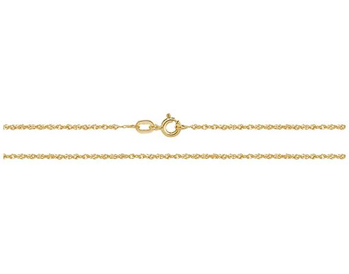 James Moore TH CH218/18 9ct Yellow Gold DC Chain 18 Jewellery