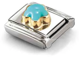 Nomination Classic Turquoise Flower Charm 030522/06 - alternate view 2