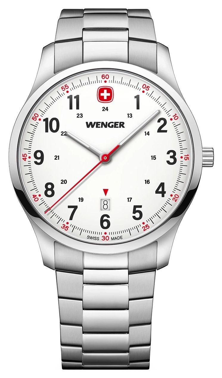 Wenger 01.1441.133 City Sport Quartz (42mm) Matte White Dial Watch
