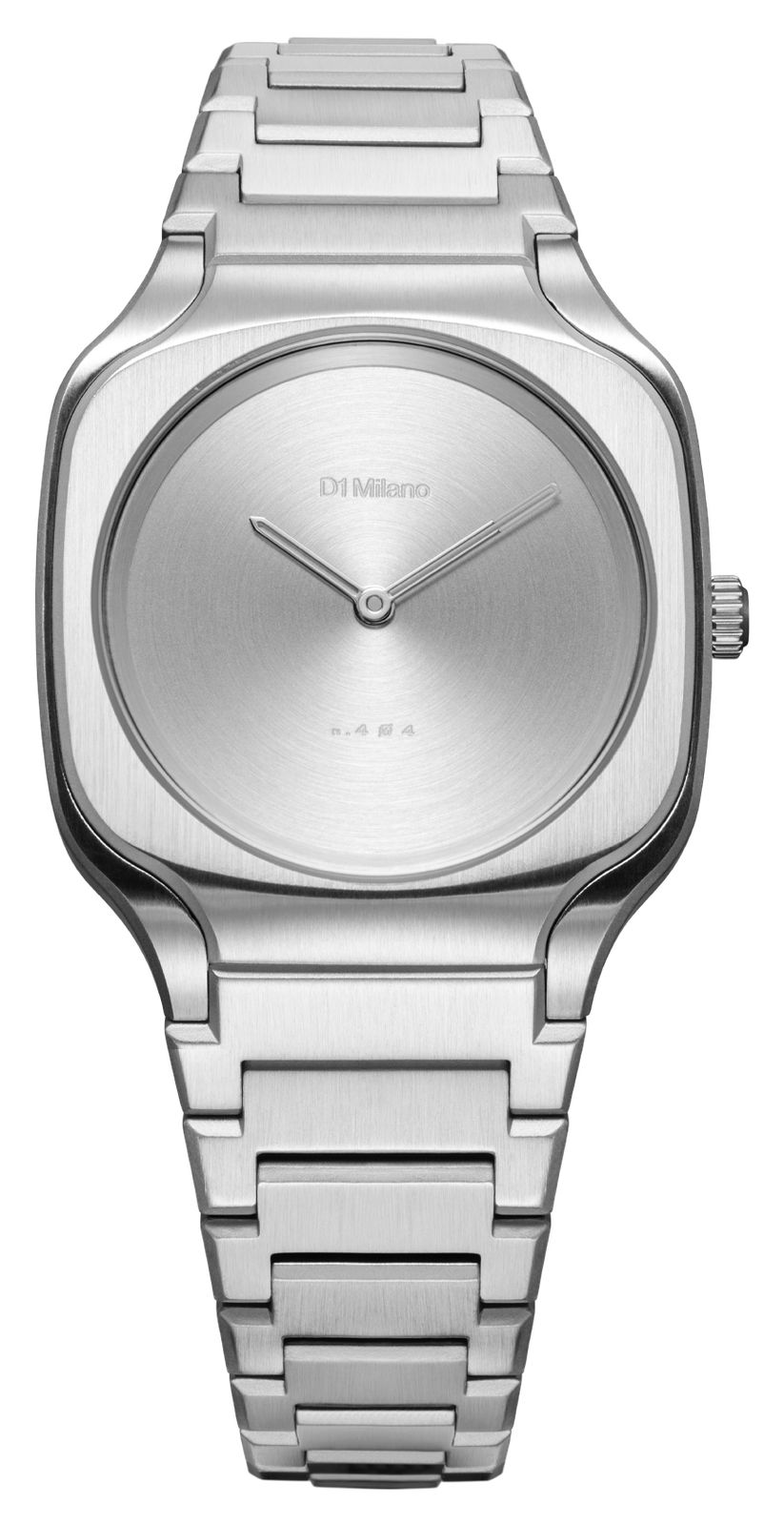D1 Milano SQBL01 Square Disco Grey (32mm) Silver Sunray Dial Watch