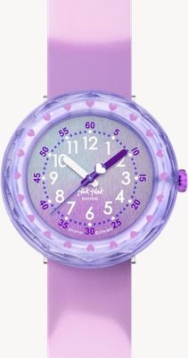 Flik Flak FUZE IN PURPLE (36.70mm) Purple Gradient Dial / Purple Gradient Silicone Strap FCSP131