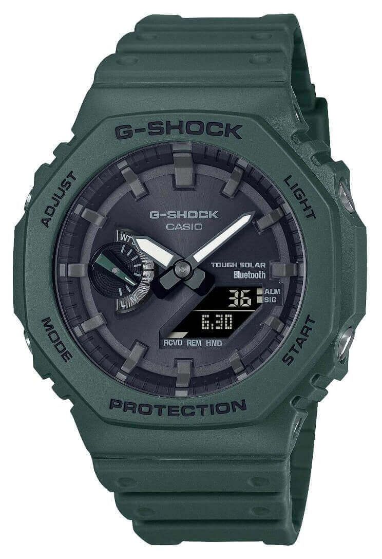 Casio GA-B2100-3AER Men’s Bluetooth G-Shock Green Solar Watch