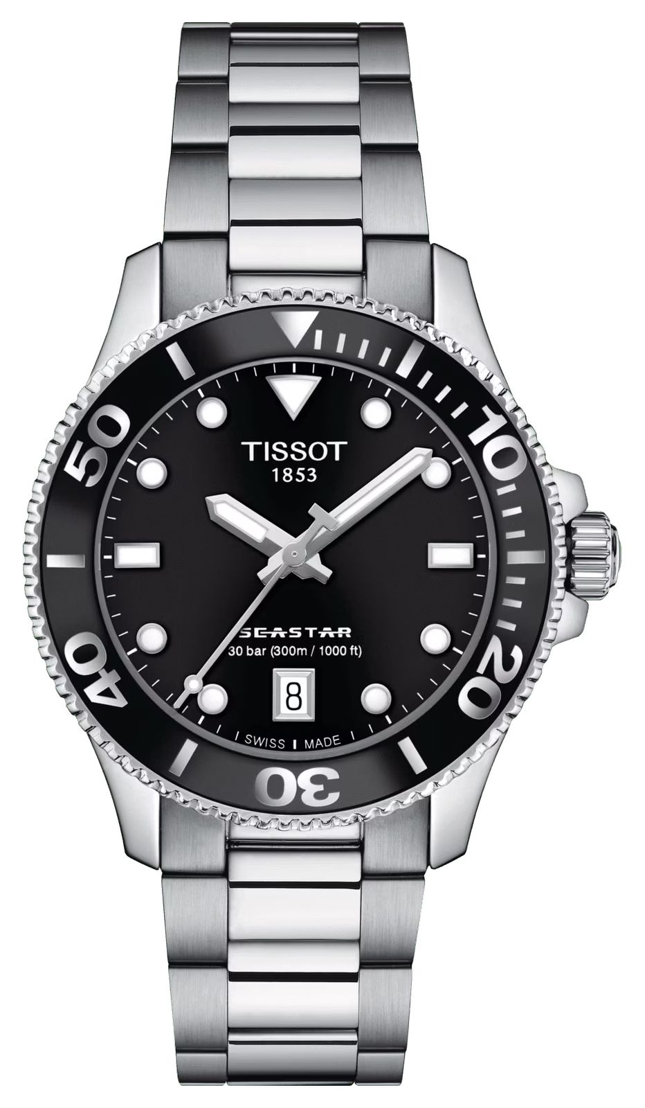 Tissot T1202101105100 Seastar 1000 36mm | Black Dial | Watch