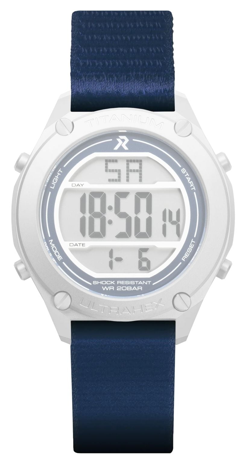 RZE GP-ELASTIC-20-NAVY GP Elastic Nylon Strap (20mm) - Navy Watch
