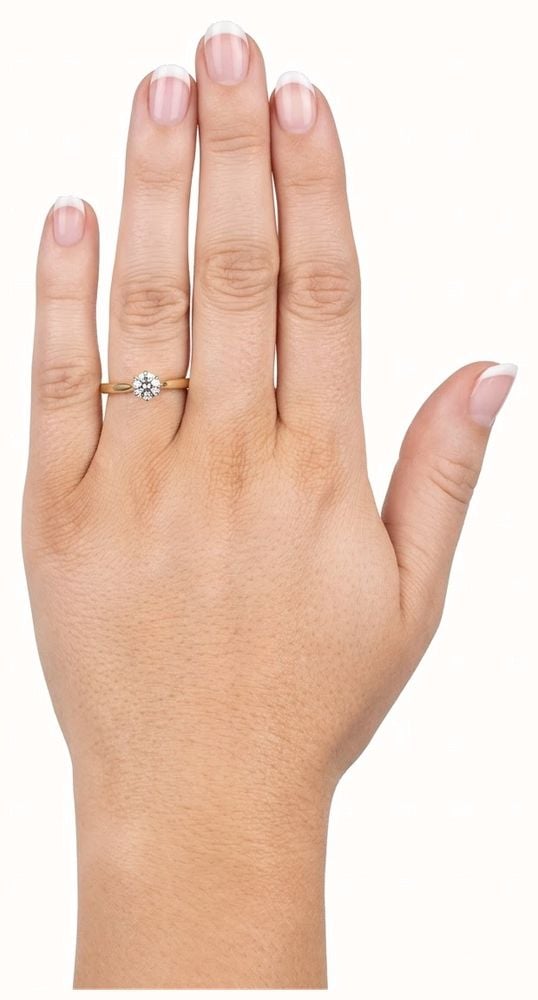 James Moore & Co Pre-Owned 0.35ct Round Brilliant Natural Diamond 18ct Yellow Gold Solitaire Ring J84023 - alternate view 4