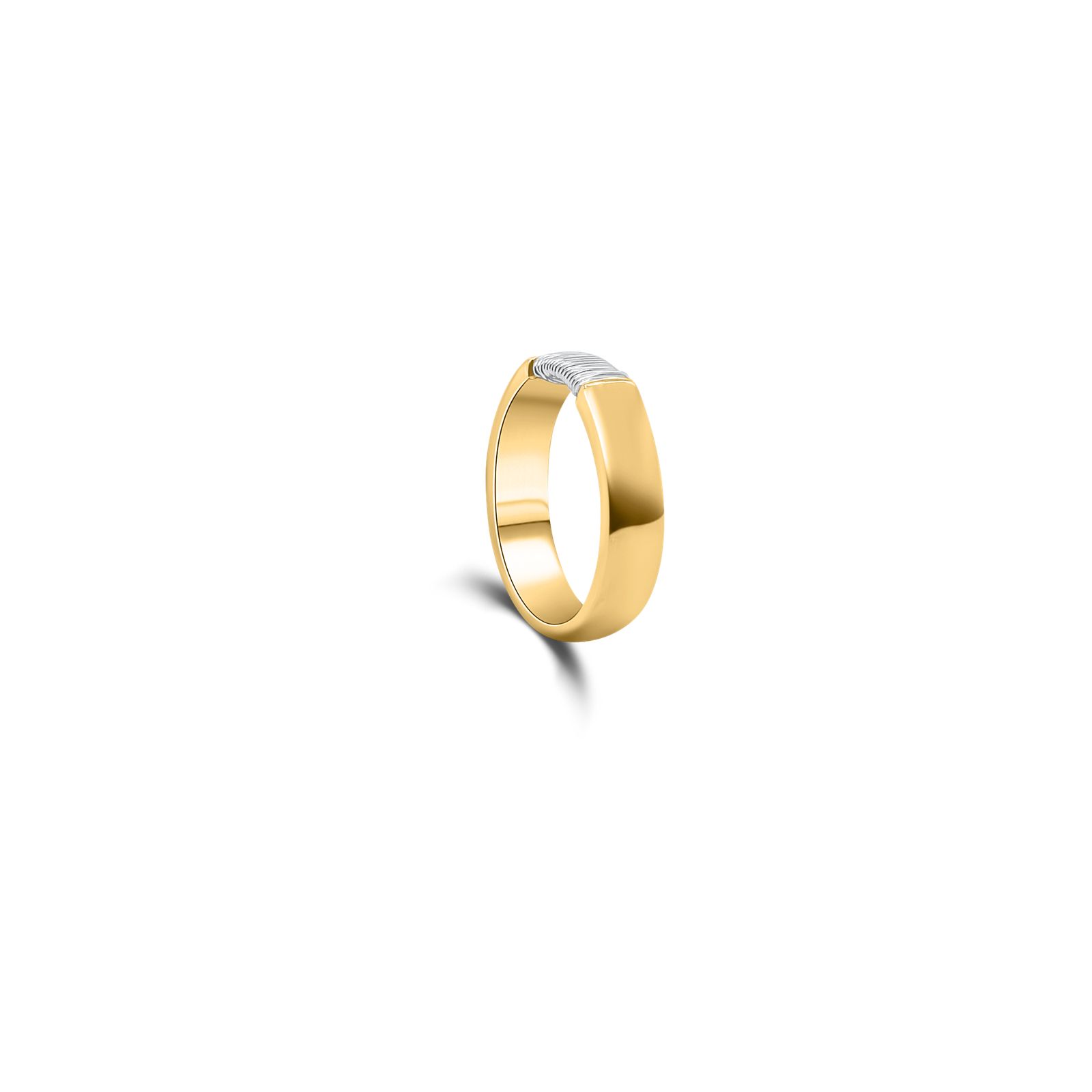 James Moore J97215 9ct Yellow Gold And White Gold Wire Ring Jewellery