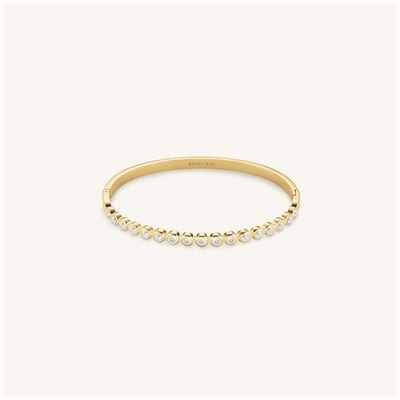 Rosefield Jewellery Bubble Crystal Bangle Gold Plated JBBCG-J1208