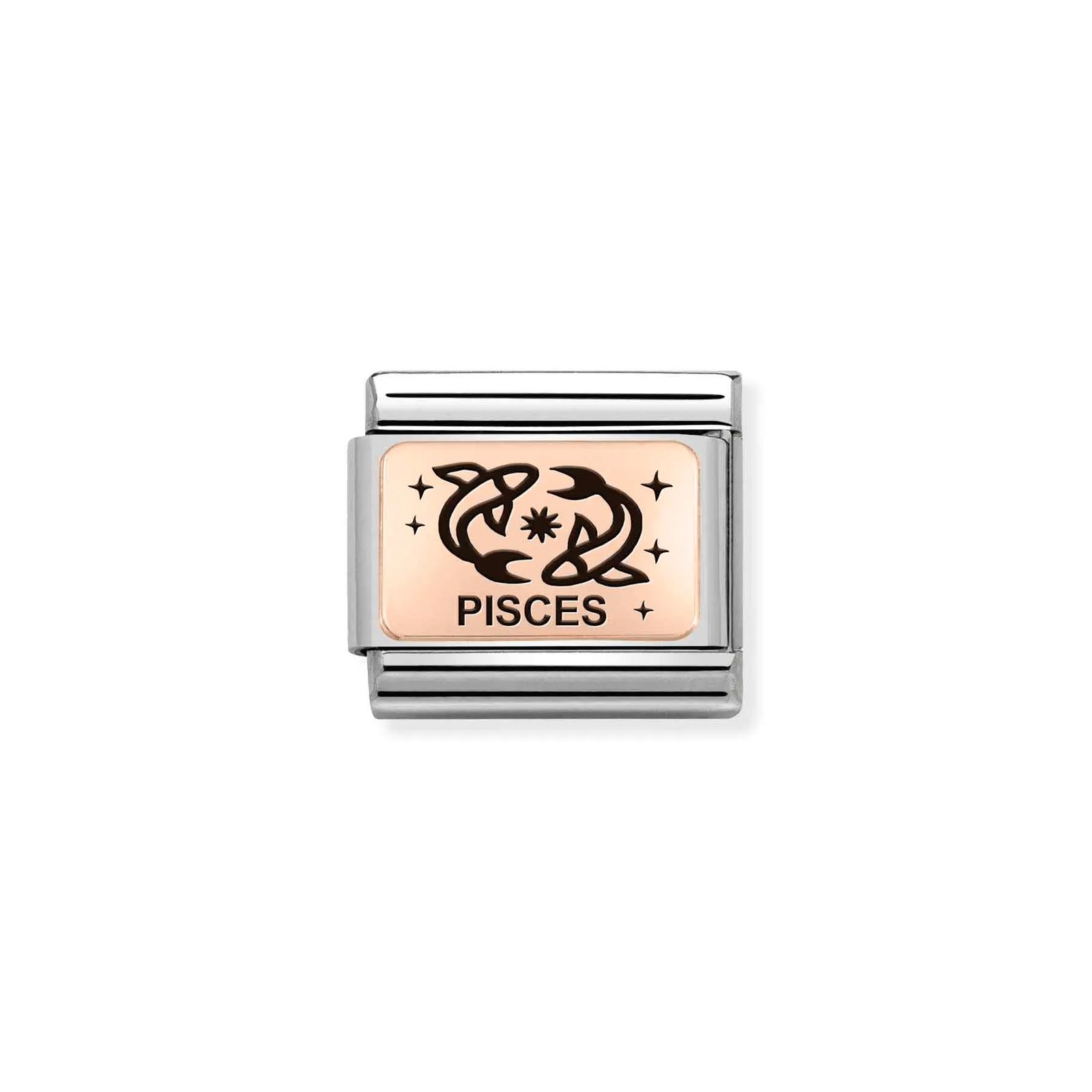 Nomination 430112/12 Classic Pisces 9ct Rose Gold & Steel Jewellery