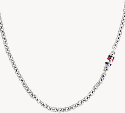 Tommy Hilfiger Men's Bruce Chain Necklace Silver 2790650
