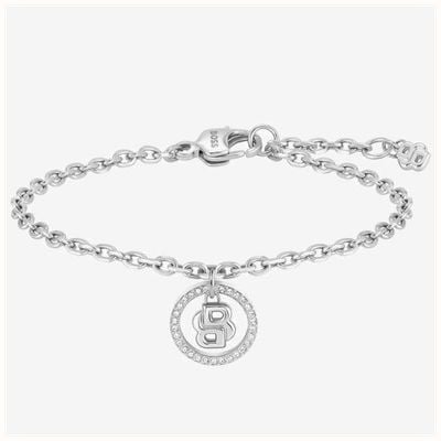 BOSS Jewellery Double B Divine Silver Tone Bracelet 1580806