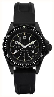 Marathon Anthracite Medium (MSAR) Diver's Automatic (36mm) Black Dial / Black Rubber Strap WW194026BK-0130