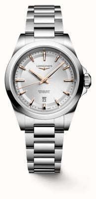 LONGINES Women's Conquest Automatic (30mm) Silver Dial / Stainless Steel Bracelet L33204726