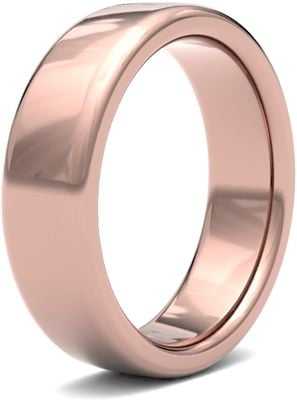 James Moore Wedding Rings | 9ct Rose Gold | 6mm | Heavy | Soft Court | AG_6GHS-9R