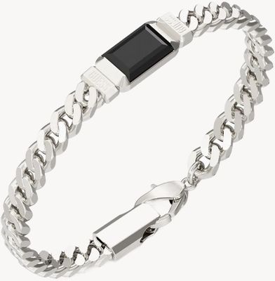 Guess Guess Jewellery Mens Supremo Tag Bracelet UMB06067STBKS