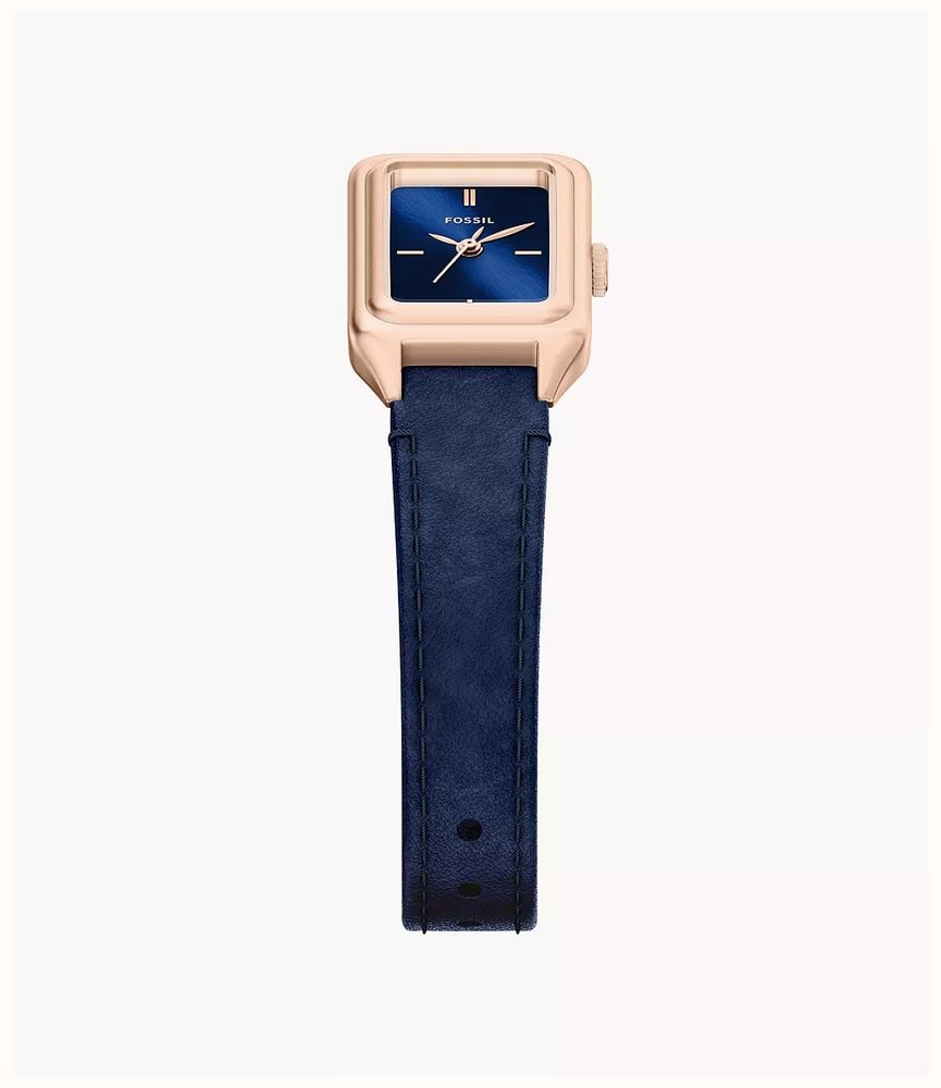 Fossil Raquel 18 mm Three-Hand Blue Leather ES5532 - alternate view 3