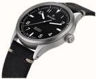 Damasko DF10 Three-Hand Manufacture (39mm) Black Dial / 'Vintage' Black Leather Strap Watch DF10 BLACK - alternate view 2