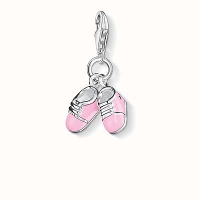 Thomas Sabo Bootee Charm Pink 925 Sterling Silver Cold Enamel 0820-007-9