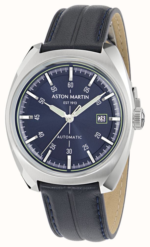 Aston Martin TS2 Timeless Automatic (41mm) Blue Sunray Dial / Blue Leather Strap MTTS2S604 - alternate view 2