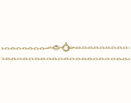 James Moore TH 9ct Yellow Gold Dia Cut Belcher 20" Chain CH123/20