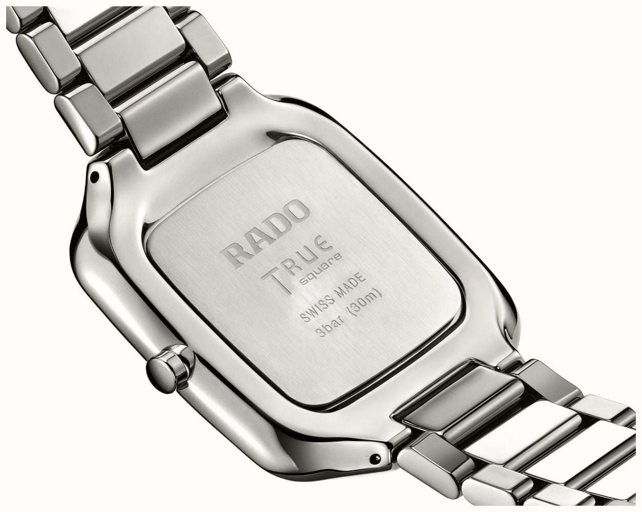 RADO Rado True Square Thinline Quartz Ceramic Champagne Dial Watch R21119402 - alternate view 3